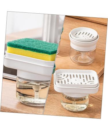 Ciieeo 4pcs Squeeze Bottle Soap Dish Washing Supply Dishwashing Sponge Holder Dishwashing Liquid Dispenser Dishwashing Tool Kitchen Sink Sponge Holder Home Supplies Plastic Dishwasher - Buy Online on GoSupps.com