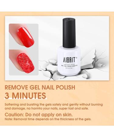 Gel Nail Polish Remover - Non-Irritating Formula, No Soaking Needed - 0.5 fl oz - Buy Online on GoSupps.com