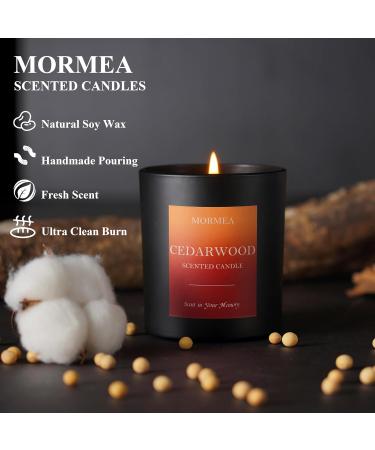 Scented Cedarwood Candles | Natural Soy Wax | 8oz Aromatherapy Jar Candles for Home | Perfect Gifts for Men & Women - Buy Online on GoSupps.com