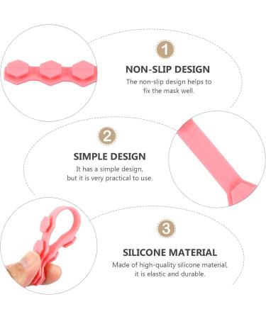 Exceart 20 Pack Adjustable Masking Hook Face Ear Straps - Silicone Lanyard for Face Cover Protection | International Shipping Available - Buy Online on GoSupps.com