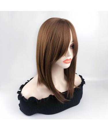35cm Free Part Silk Base Head Forehead Wiglet with Bangs - Light Brown - Buy Online on GoSupps.com