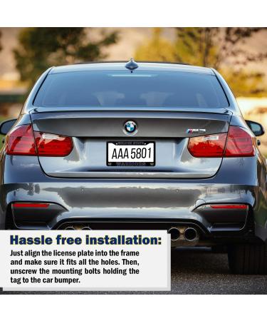 Golden State Warriors License Plate Frame - Black, 12.25 x 6.25 - Ideal Gift for Sports Fans - Slim Design - Buy Online on GoSupps.com