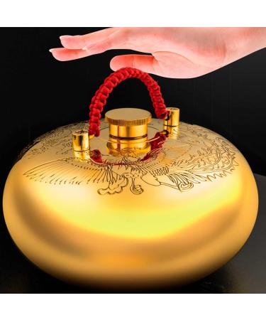 Fluffy Large Copper Heat Bottle | Kangaroo Bag Hand Warmer | Ideal Women's Day Gift | Safe Heating Tools SD222 - 13cm Size 1.5mm Thick - Buy Online on GoSupps.com