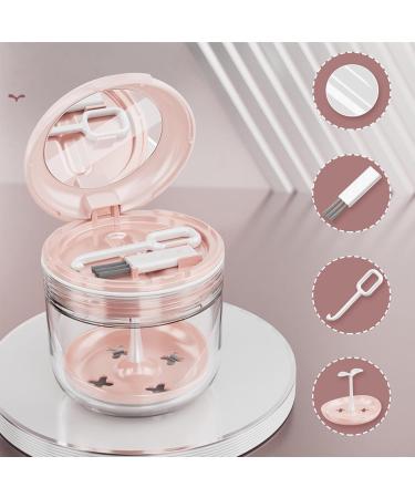 Buy Sureh Retainer Etui - Portable Prosthesis Bath Box with Brush & Mirror for Dentures Braces & Bridges - Red - Buy Online on GoSupps.com