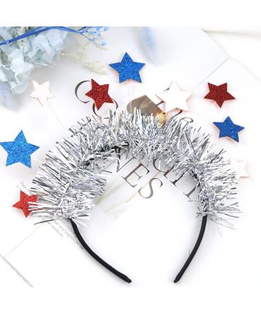 HAKJXOS July 4th Headband for Women and Men - Independence Day Fashion Headband with Stars and Ribbons Design | Holiday Party Decoration - 1 Pc - Buy Online on GoSupps.com