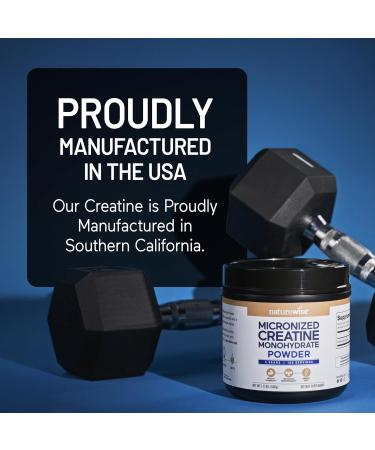 NatureWise Micronized Creatine Monohydrate Powder 5000mg (5g) Per Serving - Creatine for Women & Men - Pure Unflavored Supports Lean Muscle Mass Endurance - 100 Servings - Buy Online on GoSupps.com