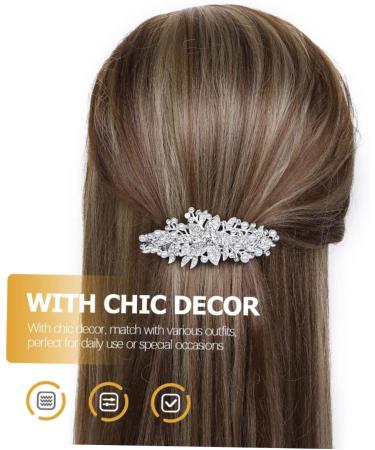 MUSISALY Rhinestone Hair Clip Women Hairpin Silver Hair Clips Hair Barrettes for Pearl Barrettes for Women Womens Barrettes for Hair Rhinestone Flower Hair Clip Pearl Hair Pin Iron - Buy Online on GoSupps.com