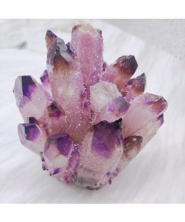 for Natural Crystal Cluster Amethyst Specimen Ore Purple Quartz Stone Raw Crystals Home Crystal Cluster (Size : 300-400g) - Buy Online on GoSupps.com
