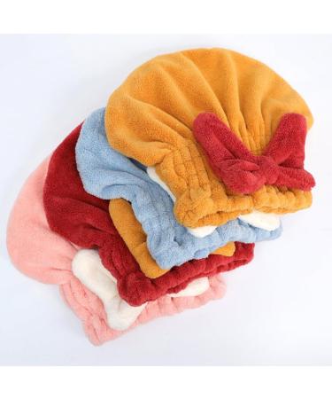 Super Absorbent Microfiber Hair Towel Wrap for Curly & Long Hair Quick Drying Extra Soft 11.02x9.84in Pink Red | Efficient International Shipping - Buy Online on GoSupps.com