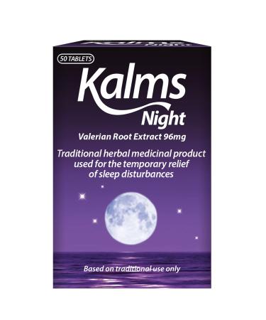 Kalms Night 50 Tablets - Traditional Herbal Medicinal Product Used For The Temporary Relief Of Sleep Disturbances