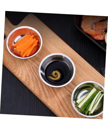 Milisten 8pcs Stainless Steel Plate Appetizer Prep Dishes for Cooking Snack Plate Sauce Dishes Japanese Plates Small Condiments Ramekins Round Dish Stainless Saucer Dish Mini Seasoning 8.5X8.5X2.5CM Silver - Buy Online on GoSupps.com