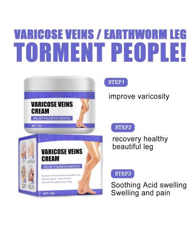 Vein Care Fading Cream 30g - Spider & Varicose Veins Treatment | Improve Leg Appearance & Circulation - 3 Pack - Buy Online on GoSupps.com