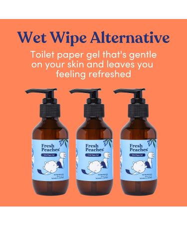 Fresh Peaches Toilet Paper Gel Spray - Septic Safe, Flushable, Hypoallergenic - Eco-Friendly 4.4oz (3 Pack) - Buy Online on GoSupps.com