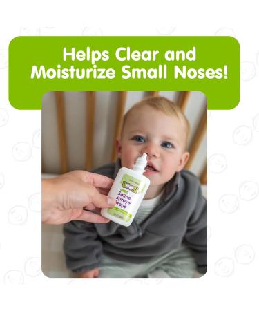 Boogie Baby Saline Nasal Spray and Drops Allergy Relief Nasal Spray Decongestant FSA/HSA Eligible Made with Natural Saline 1 Ounce (Pack of 2) 1 Fl Oz (Pack of 2) - Buy Online on GoSupps.com