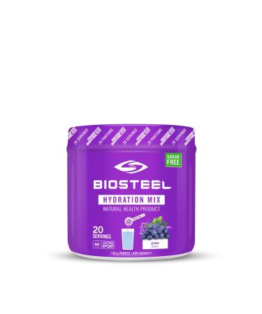 BioSteel Hydration Mix Sugar-Free with Essential Electrolytes Grape 20 Servings