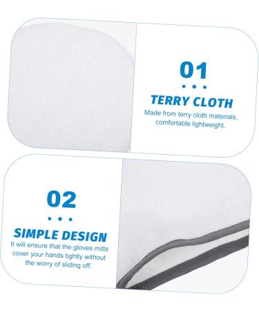 Beavorty 1 Pair waxing gloves hand moisturizer gloves moisturizing gloves spa accessories bath gloves Paraffin Manicure Mitt overnight gloves repair nail art gloves wax hand treatment mitt 27.5X16.5cm Grey - Buy Online on GoSupps.com