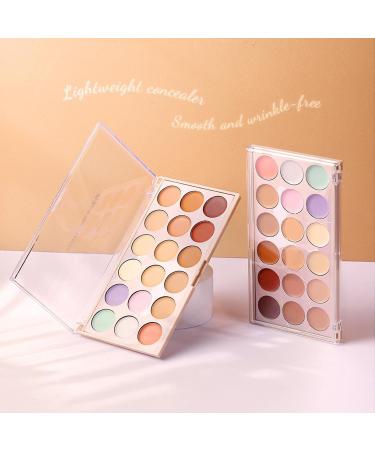  GjnjfdF Concealer palette hide blending palette - 18-color face concealer cream | Waterproof beauty palette to conceal dark circles for complexion - Buy Online on GoSupps.com