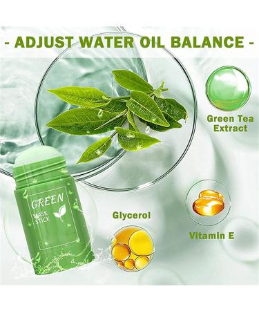 Juxek Green Tea Mask Stick | Deep Cleanse & Blackhead Remover | Poreless Face Mask for All Skin Types | Moisturizing Green Tea Formula - Buy Online on GoSupps.com
