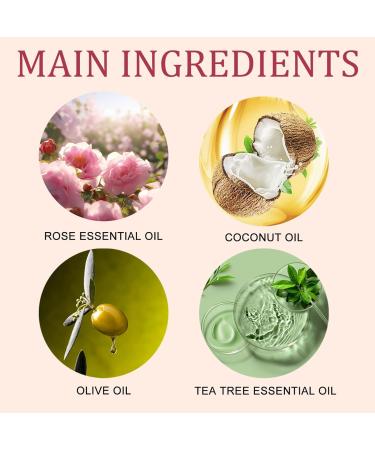 Moisturising Bar Soap for Acne Blackheads Dark Spot - Natural & Organic Body & Hand Soap Bar - Natural Soap for Body Face and Hair - Rose Essential Oil Soap - Body Soap for Soft and Smooth Skin - Buy Online on GoSupps.com