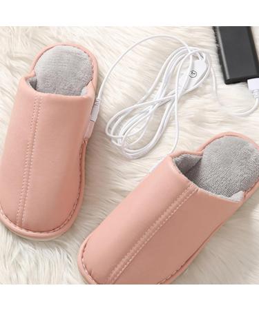 Comfortable USB Heating Slippers for Seniors - Flannel Foot Warmer with 3 Temperature Levels & Non-Slip Design for Bedrooms (Sizes 40-41) - Buy Online on GoSupps.com
