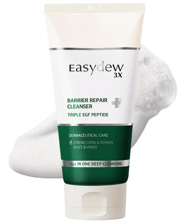 EASYDEW Barrier Repair Cleanser - Deep Pore Cleansing and Skin Barrier Enhancement Face Bubble Wash with Salicylic Acid Hyaluronic Acid Collagen Niacinamide Panthenol DW-EGF Peptide 5.07 fl.oz.