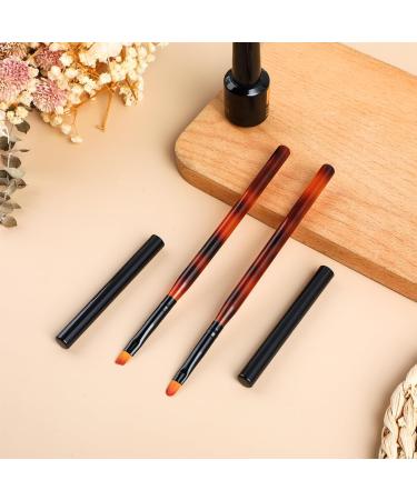 Cobee Nail Art Clean Up Brushes - Professional Manicure Mistake Cleaning Tool (2 Pcs, Round Angled) - Buy Online on GoSupps.com