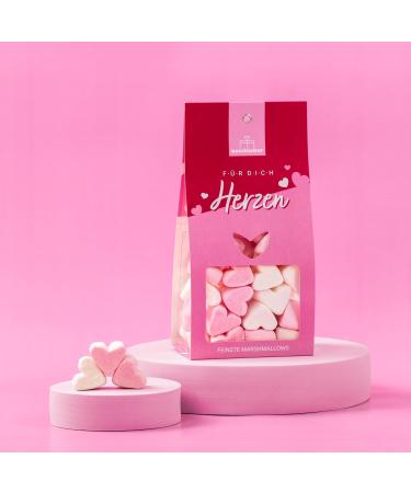 C urs de guimauve roses | Le mini cadeau pour vos proches | C ur de guimauve | Emballage cadeau avec guimauves | Guimauves en forme de c ur pour d corer p tisserie ou offrir en cadeau - Buy Online on GoSupps.com