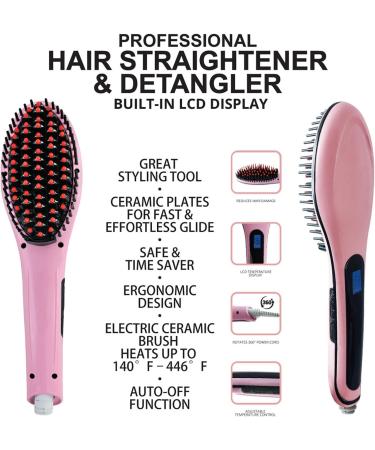Professional Hair Straightener & Detangler Brush | Fast Shipping Worldwide | Salon Quality Hair Tools - Buy Online on GoSupps.com