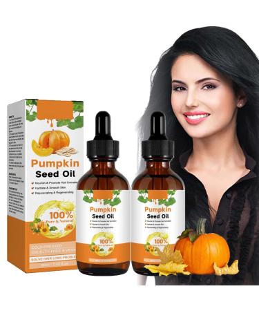 Pack of 2 Pumpkin Seed Oil for Hair Growth 60 ml Pumpkin Seed Oil for Hair Growth Organic Pumpkin Seed Oil for Hair Pumpkin Seed Oil Hair Cold Pressed Aromatherapy Massage Oil