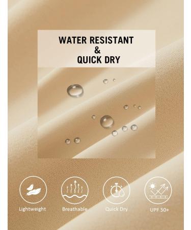 BALEAF Women's 18 Casual Golf Skorts with Pockets - X-Large Khaki | Quick Dry Summer Skirts - Buy Online on GoSupps.com