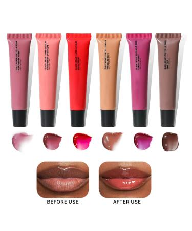 Hydrating tinted lip balm Quick Full Lip Color Glow reviver melting lipgloss soft supple lips mask (3PCS-A) 0.6 Fl Oz (Pack of 1) - Buy Online on GoSupps.com