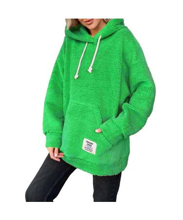 Hanxiulin plush jacket oversize warm lined fleecemantel women winter parka long warm light outdoor loose slim winter coat down jacket winter jacket green s