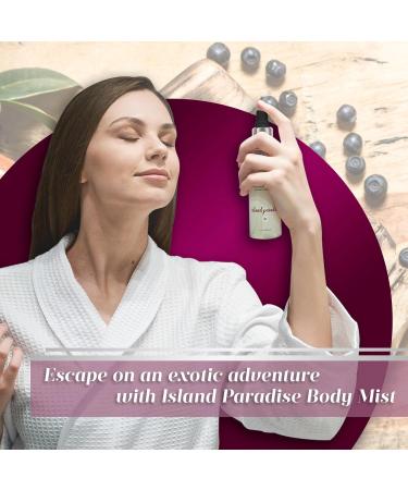 Coochy Fragrance Mist Body Spray - Organic Boost of Scent for Skin & Hair - Infused w/Acai Berries & Mangosteen - Island Paradise 4floz/118ml - Buy Online on GoSupps.com