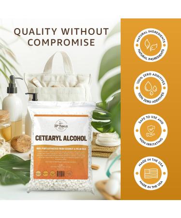 CETEARYL Alcohol (1 lbs / 16 oz) 100% Pure Extracted from Coconut & Palm Oils. Premium Granules Cetearyl Alcohol for Lotion Making, Creams, Scrubs, Shampoos, Conditioners, Moisturizers | 1 Pound - Buy Online on GoSupps.com