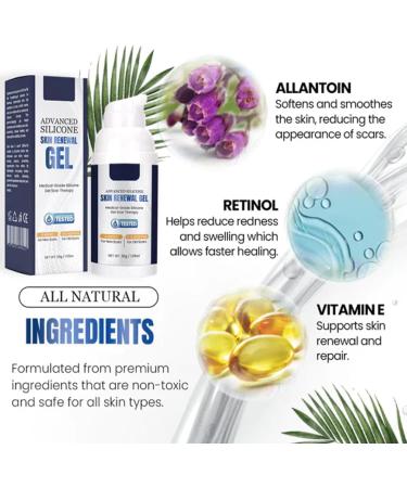 NUANYOYO Silvive Advanced Silicone Scar Removal Gel - Reduces Old & New Scars (1 Bottle) - Buy Online on GoSupps.com