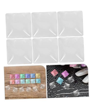 Lurrose 100PCs Incorrect Nail Tip Color Card | Clear Glass Beads & Transparent Water Drops | 8.5 x 6.5 cm | International Shipping Available - Buy Online on GoSupps.com