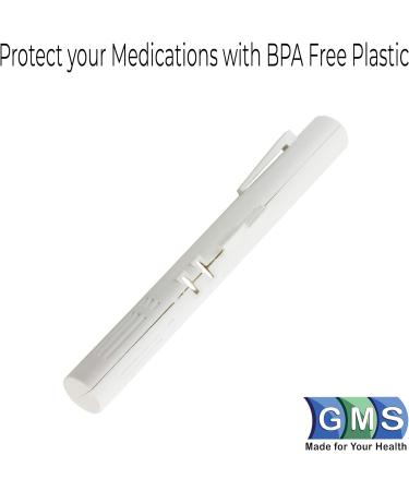 GMS Syringe Case - Portable Travel Insulin Carrying Case for Pre-Filled Syringes (2 Pack) - White - Buy Online on GoSupps.com