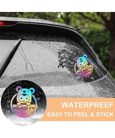 Baby on Board Sticker Set | Cute Baby Car Safety Stickers | Removable Window Decal | 2-Piece Baby In Car Signs | International Shipping Available - Buy Online on GoSupps.com