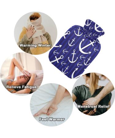Shop Naanle Ocean Anchor Hot Water Bottle - 2L Transparent Heat Therapy for Bed Hand & Foot Pain Relief - International Shipping - Buy Online on GoSupps.com