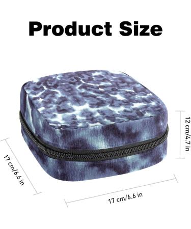 Leopard Print Tie Dye Menstrual Cup & Pad Pouch | Portable Sanitary Napkin Storage Bag - Color 9 - Buy Online on GoSupps.com