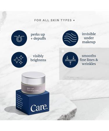 Care Eye+Lip Nourishing Cream with Caffeine, Vitamin K, Vitamin C & Peptides - De-Puffs, Reduces Dark Circles - Fragrance-Free, Cruelty-Free - 0.5oz - Buy Online on GoSupps.com