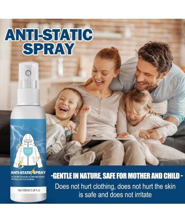Anti Static Spray Static Spray Remover | Natural Anti-Static Spray for Clothing Textiles Furniture and Car Eliminate Static Shock 3.5 Oz Nicything - Buy Online on GoSupps.com