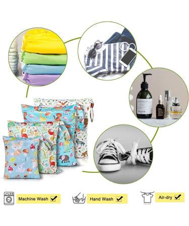 Buy Tceapoo Wetbag Kindergarten Set - 4 Reusable Waterproof Diaper Bags with Zipper & Organizer Pockets for Babies - Perfect for International Shipping - Buy Online on GoSupps.com