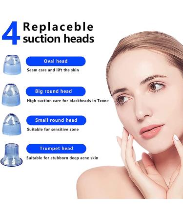 Blackhead Remover Vacuum - USB Rechargeable Acne & Comedone Extractor Tool with LED Display - Buy Online on GoSupps.com