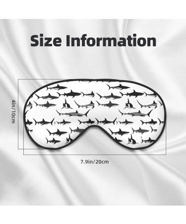 Sharks Nautical Sleep Mask - Reusable Soft Blackout Eye Cover for Better Sleep | Travel & Camping Essential | Gifts for Him & Her - Buy Online on GoSupps.com