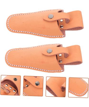 Frcolor Garden Shear Belt Holster - Leather Sheath for Scissors - 4 Pieces Pocket Holder for Garden Tools - Durable & Stylish 21x9.5x5cm Orange - Buy Online on GoSupps.com