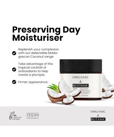 Buy Organic & Botanic Madagascan Coconut Day Cream 60ml | International Shipping Available - Buy Online on GoSupps.com