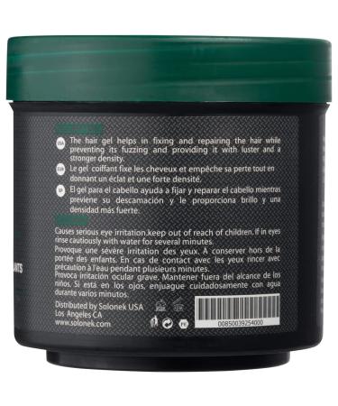 Solonek Hair Gel - Ultra Strong Hold Styling Gel for Men and Women | Premium Styling Product for Improved Volume and Long Lasting Shine | Refreshing Fragrances - 16.9 oz - Buy Online on GoSupps.com