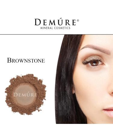 Demure Mineral Make Up Brownstone Matte Eyeshadow - Professional Loose Powder Eye Makeup - Buy Online on GoSupps.com