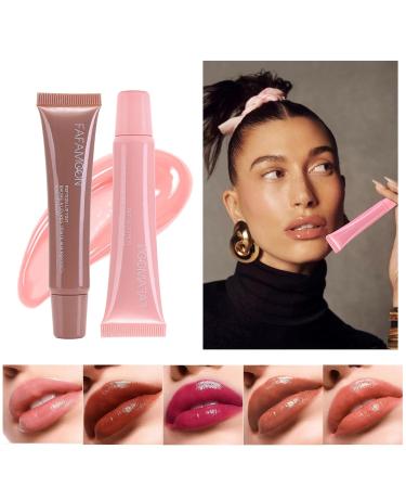 Hydrating Lip Glowy Balm - Moisturizing & Plumping Gloss for Dry Cracked Lips | Shea Butter & Babassu Oil | Nourishing Lip Care (01# Ribbon - Buy Online on GoSupps.com